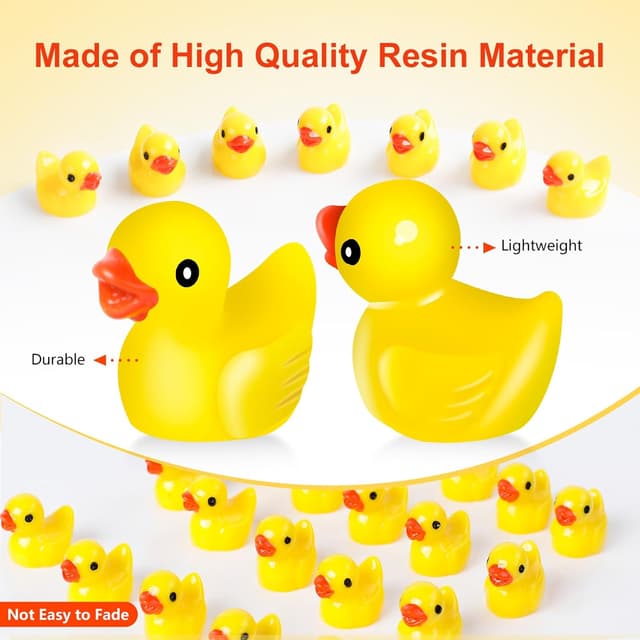 Thumbnail 3 de Cozary 100 Mini Anatre in Resina 1,6 cm 🐥