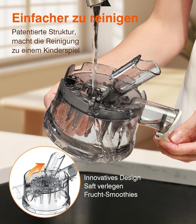 Thumbnail 5 de Zasmira Slow Juicer 120mm Einfüllschacht 1,5 L