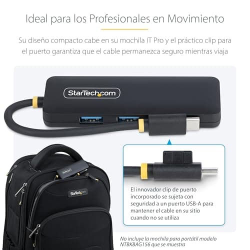 Detalle 1 de StarTech.com Hub USB-C 4 puertos 5 Gb/s