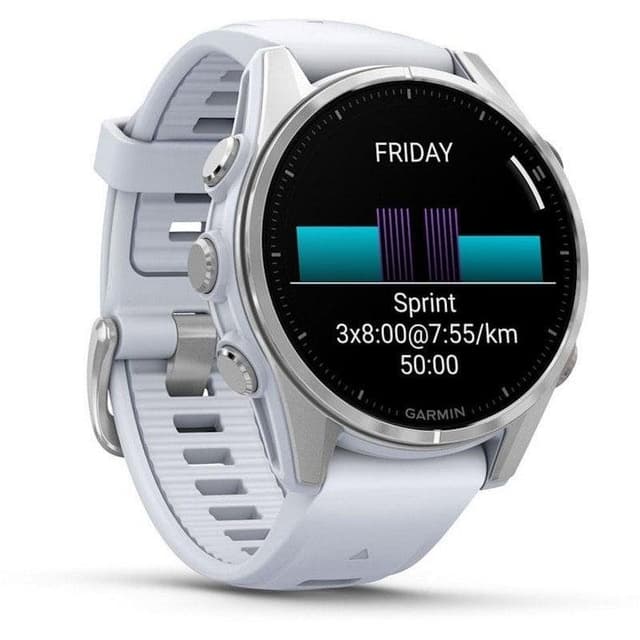 Detalle 2 de Garmin Fenix 8 AMOLED 43 mm reloj smartwatch plateado