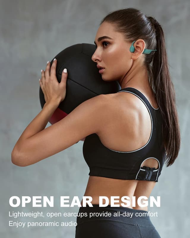 Detalle 2 de SANOTO Bone Conduction Headphones Bluetooth 5.3 — Open Ear
