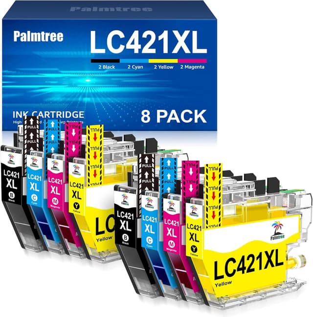 Detalle de Palmtree LC421XL cartucce compatibili 8-Pack