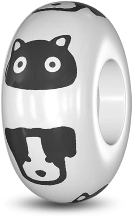 Detalle de LMLMECREA Charms Stopper für Armband aus 925 Sterling Silber – Clip Spacer Bead für europäische Armbänder