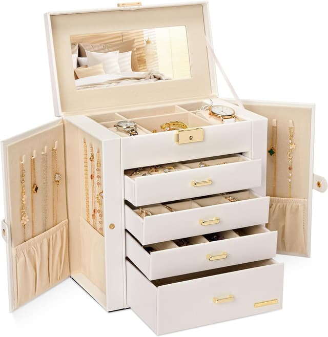 Detalle de Homde Jewelry Box 10.43" Large Organizer 💍