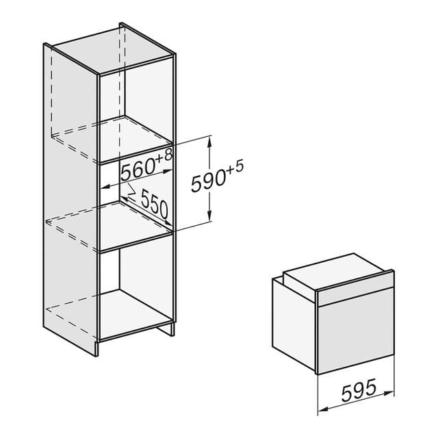Detalle 2 de Miele H 7165 BP horno pirolítico 76 l 🍽