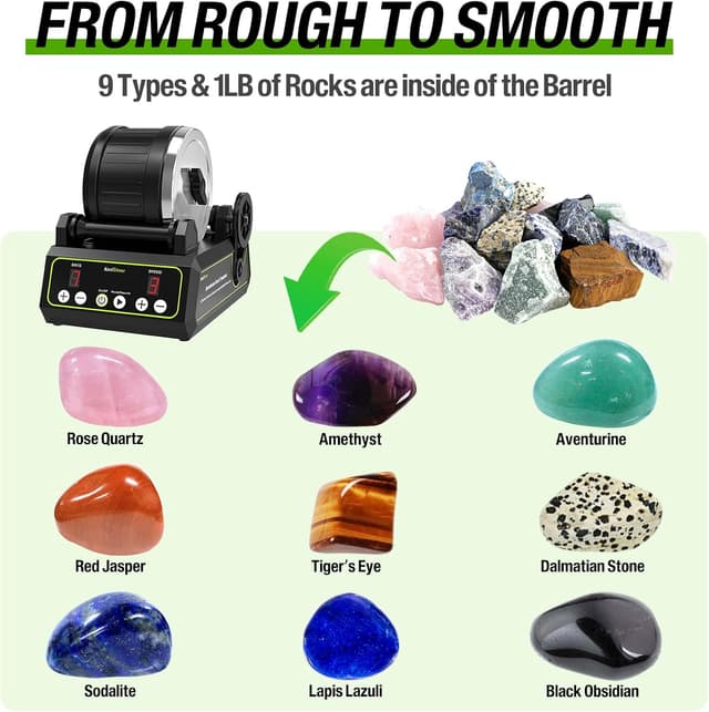 Detalle de C1 Pro Brushless Rock Tumbler 2.5LB 🪨