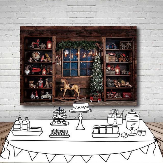 Thumbnail 4 de MEHOFOND 8x6ft Christmas Backdrop