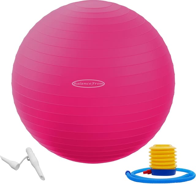 Detalle de Fitvids Anti-Burst Exercise Ball for Fitness, Yoga, Pilates (with Quick Pump)