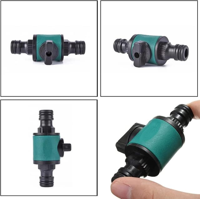 Detalle de Connettore rapido per tubo da giardino da 1/2” con valvola di regolazione (raccordi per DN15)