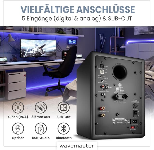 Thumbnail 5 de wavemaster TWO NEO Regallautsprecher 60 W