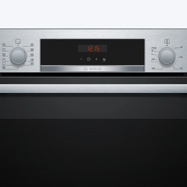 Detalle de Bosch HBA574ES3 horno multifunción 10 recetas preprogramadas