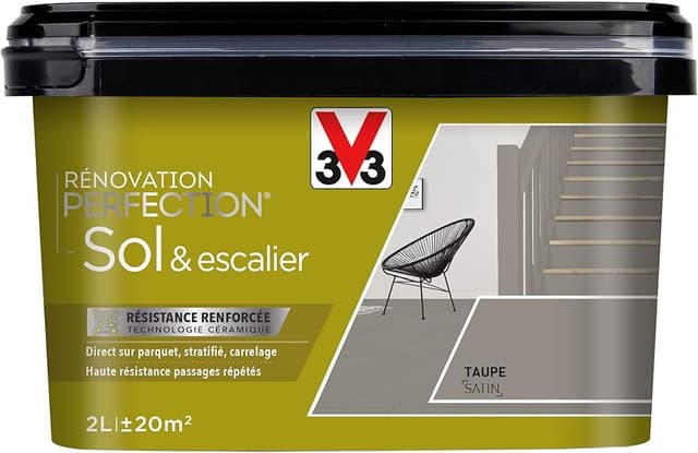Thumbnail 5 de V33 Peinture Sol & escalier RĂ©novation Titane 2L đš