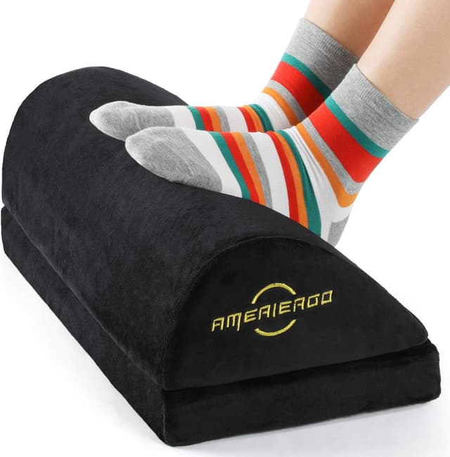 Detalle de AMERIERGO Wedged-Shape Foot Rest for Desk