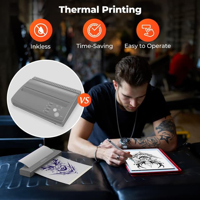 Thumbnail 5 de MUNBYN ITP05 tatouage imprimante Bluetooth