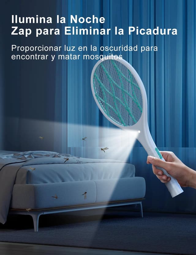 Thumbnail 2 de AROEVE Raqueta Mosquitos 4000V