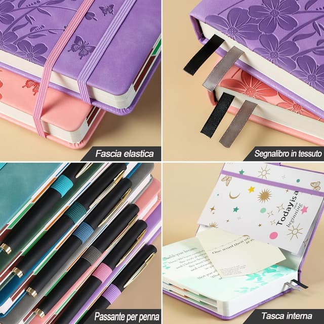 Detalle de Agenda 2026 Giornaliera A5 Lavanda 12 mesi