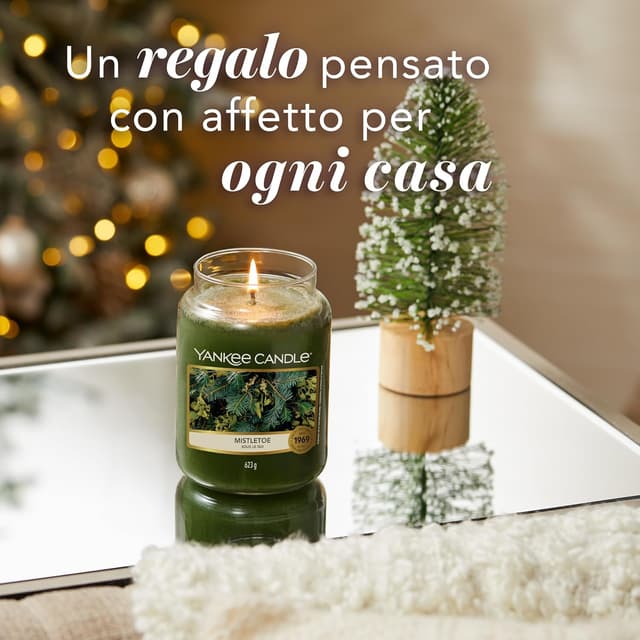 Detalle 2 de Yankee Candle candela alla vischio fino a 150 ore