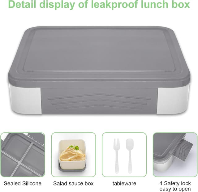 Detalle 2 de IJIAMY Brotdose Kinder mit 5 Fächern