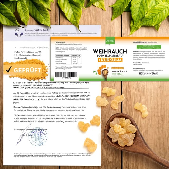 Thumbnail 4 de Weihrauch Kurkuma 180 Kapseln 500mg