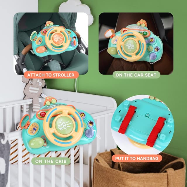 Thumbnail 5 de caterbee Baby turn and learn driver steering wheel toy