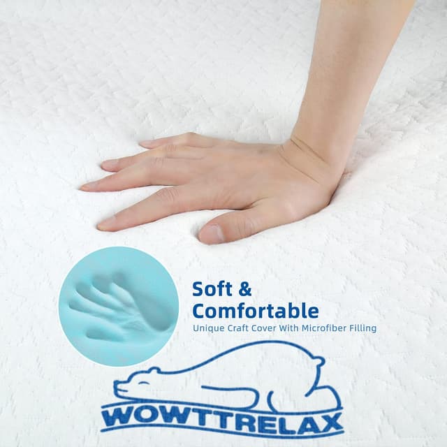 Detalle de WOWTTRELAX memory foam topper 5cm