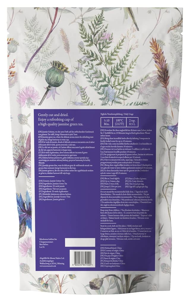 Detalle de Jasmintee Monte Nativo (200 g) – lose grüner Jasmintee von Jasmin Grüner Tee für aromatischen Aufguss