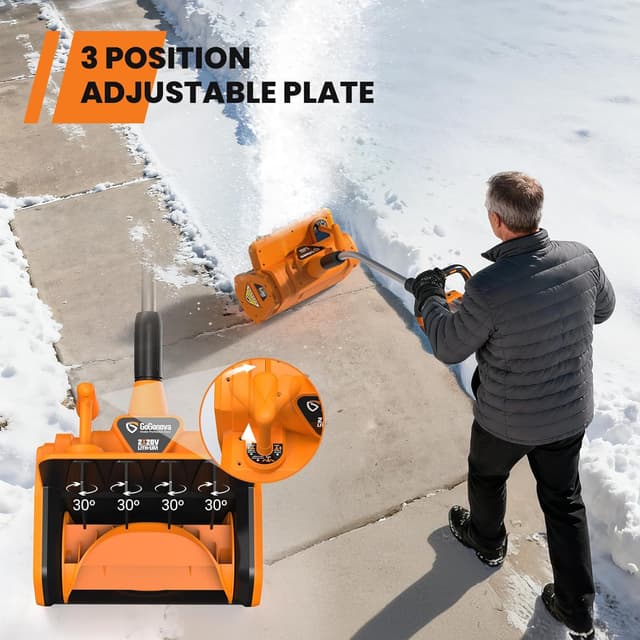 Thumbnail 2 de Gogonova 2x20V Akku-Schneefräse 35 cm