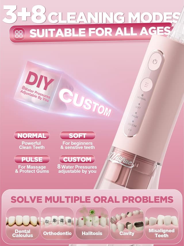 Detalle de WELLFINE Water Dental Flosser 4 Modes