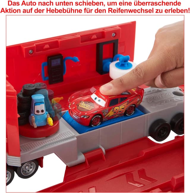 Detalle 2 de Disney Pixar Cars Tuning Mack Spielset 2-in-1