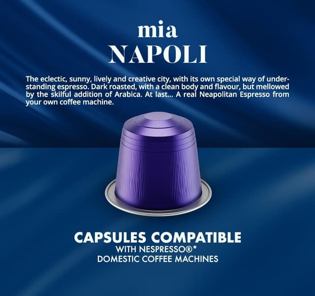 Detalle de Caffè Borbone Mia Napoli ☕ 100 cápsulas para Nespresso