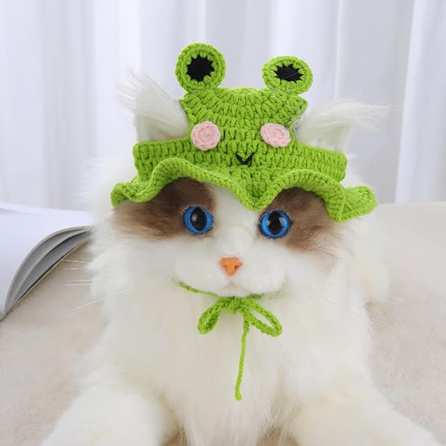Thumbnail 5 de Ling & Bai Frog Hat for Pets
