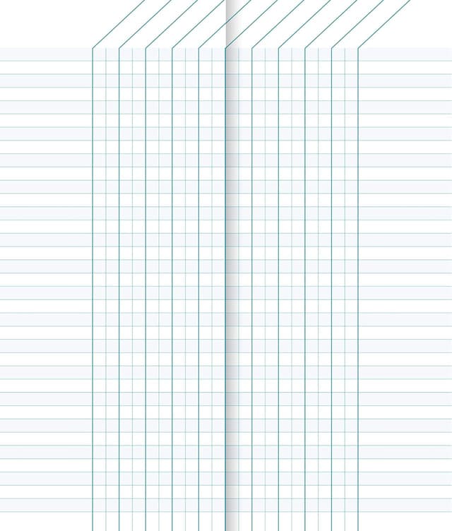 Detalle de Clairefontaine 3529C Klassenheft für Lehrer zur Notenübersicht (8,5 x 20 cm, 16 Blatt, 110 g)