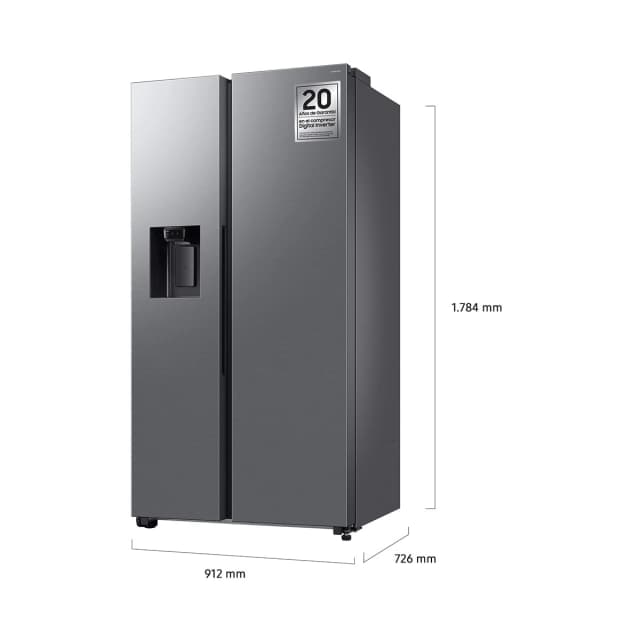 Detalle 2 de Samsung Bespoke AI RS70F64KDTEF frigorífico americano reacondicionado Grado D (All Around Cooling) 640 L