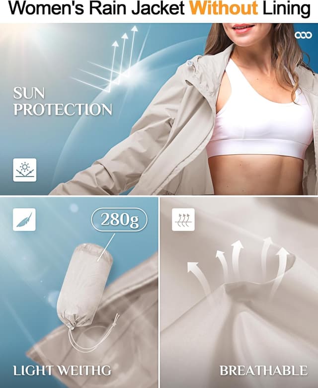 Detalle de 33,000ft women’s rain jacket 5000