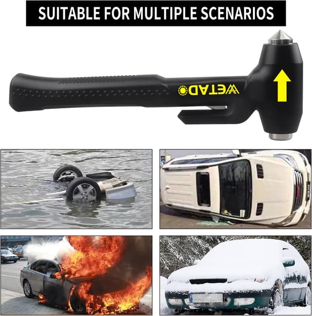 Detalle 2 de Wetado Car Safety Hammer Set, 2-in-1