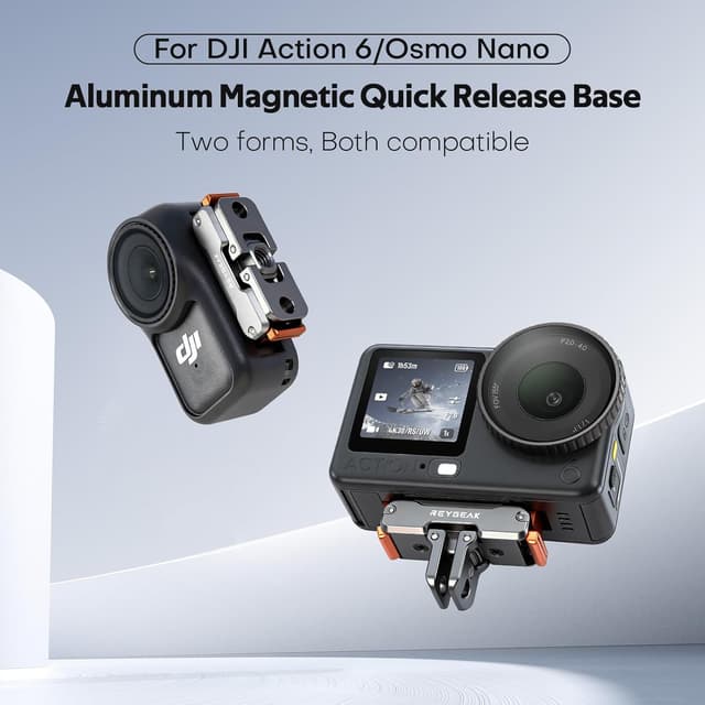 Detalle 2 de REYGEAK Magnethalterung für DJI Action 6/OSMO Nano