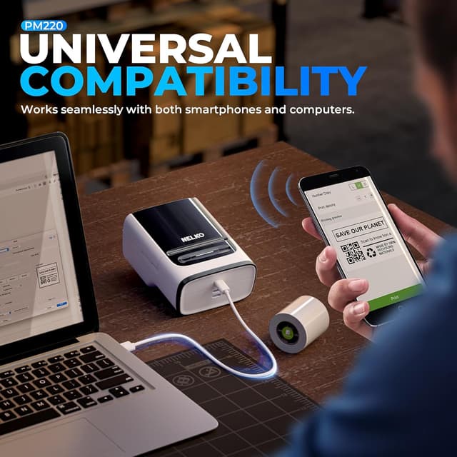 Thumbnail 6 de Nelko PM220 2 Inch Bluetooth Label Printer