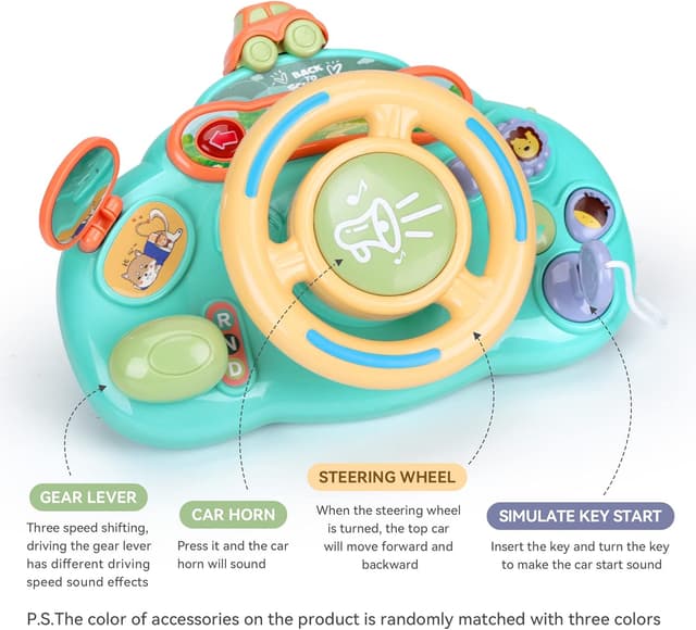 Thumbnail 3 de caterbee Baby turn and learn driver steering wheel toy