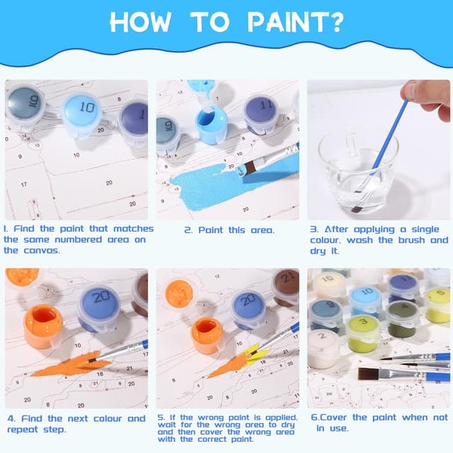 Detalle de Peinture par numéros 50 x 40 cm DIY