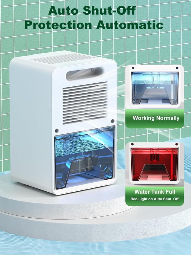 Thumbnail 6 de 1.8L Portable Dehumidifier for Bedroom