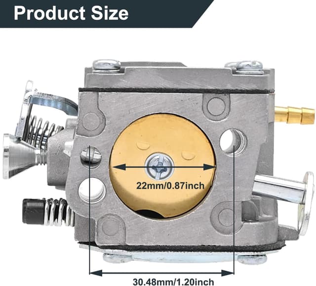 Detalle 2 de ZAMDOE replacement carburetor for Husqvarna chainsaws (503280316 / 574331601 etc.)