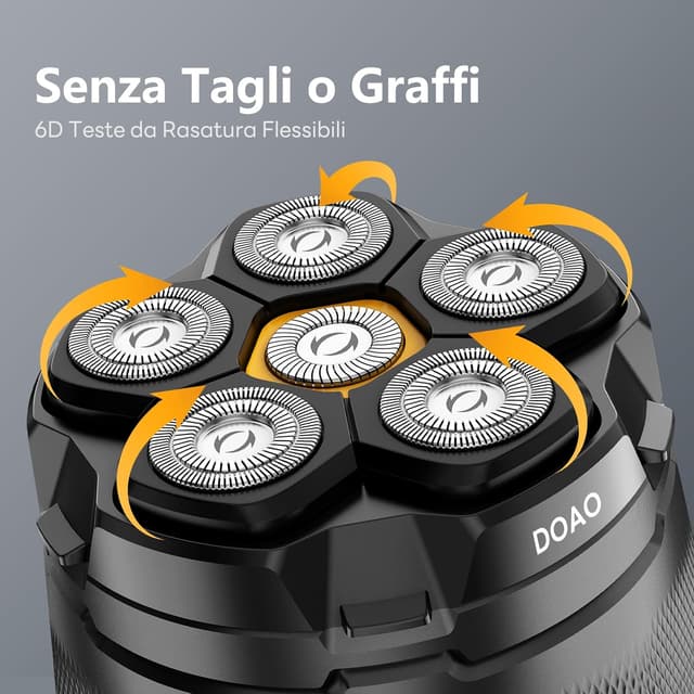 Thumbnail 2 de Rasoio Testa Calva 2025 rasoio elettrico impermeabile cordless