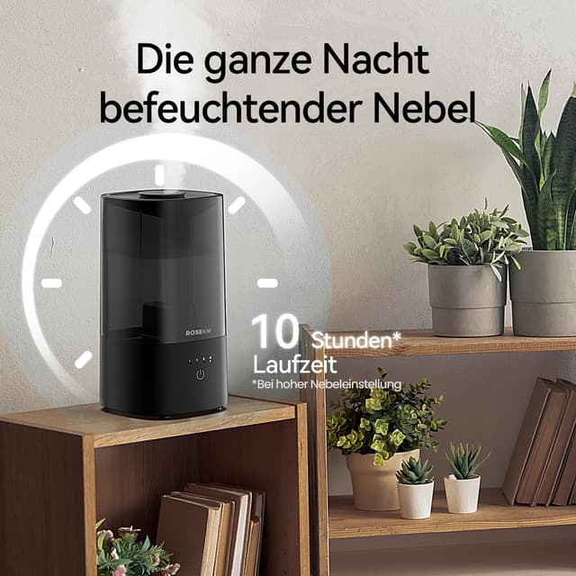 Detalle 2 de Roeskm Luftbefeuchter 2,0 L für Schlafzimmer