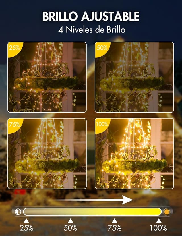 Thumbnail 4 de BESCOST Guirnaldas Luces Exterior 100M 🌟 1000 LED, 8 Modos