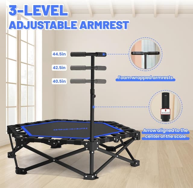 Thumbnail 2 de HXD-ERGO 42" Foldable Mini Trampoline 460 lbs