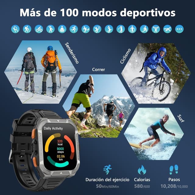 Thumbnail 3 de Blackview Reloj Inteligente Militar W80Pro