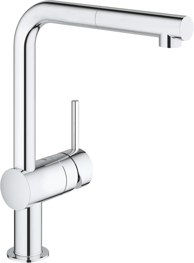 Detalle de GROHE Minta QuickFix grifo cocina caño alto 360º 🚰