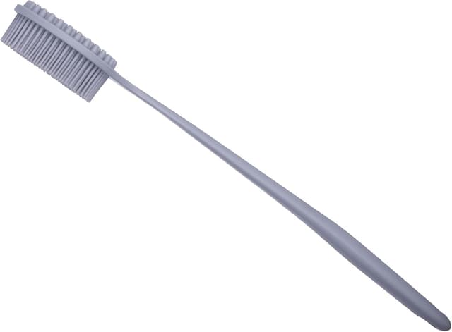 Detalle de DNC Silicone Back Scrubber with Long Handle (Gray) – Shower & bath body brush