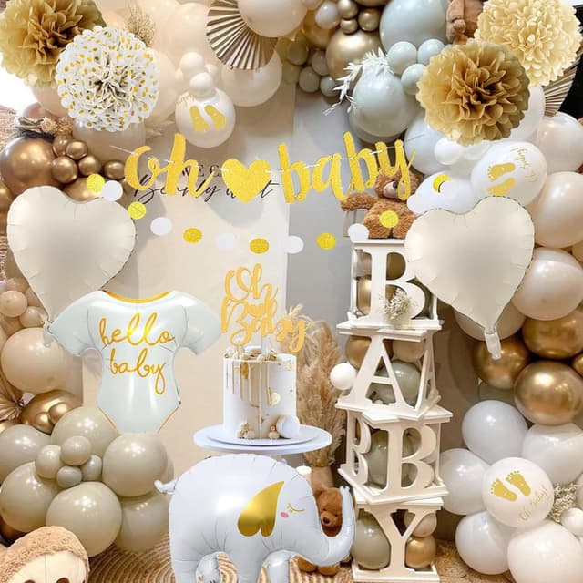 Thumbnail 4 de Decoración Baby Shower Blanco Dorado Oh Baby