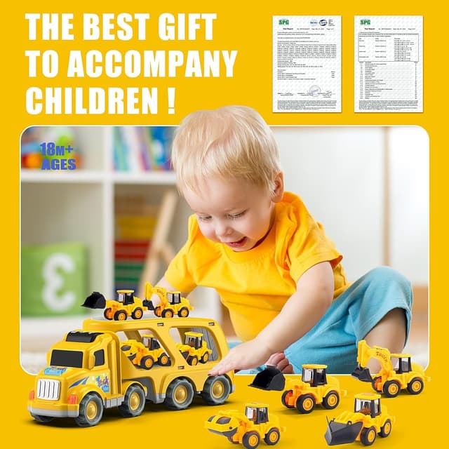 Thumbnail 3 de Veslier 5-in-1 Construction Truck Toy